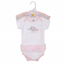 Hudson Baby 3pcs Bodysuit Short Sleeve Set (0-3m/3-6m/6-9m/9-12m)-15