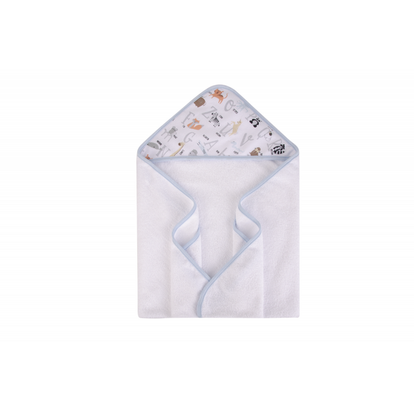 Hudson Baby 1pc Hooded Towel & Washcloths (Woven Terry)