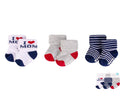 Hudson Baby 3pcs Terry Socks With Non-Skid (0-6M)