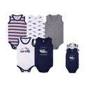 Hudson Baby Sleeveless Bodysuits Set 5pcs (0-3 /3-6 /6-9 /9-12mths)