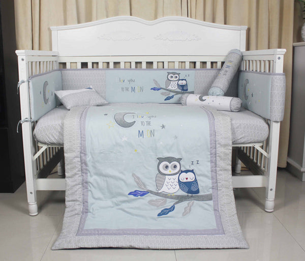 Babydreams 100% Cotton 7 pcs Bedding Set with Embroidery