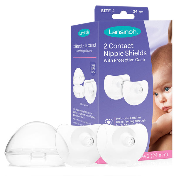 Lansinoh Contact Nipple Shield with Case (2x24mm)