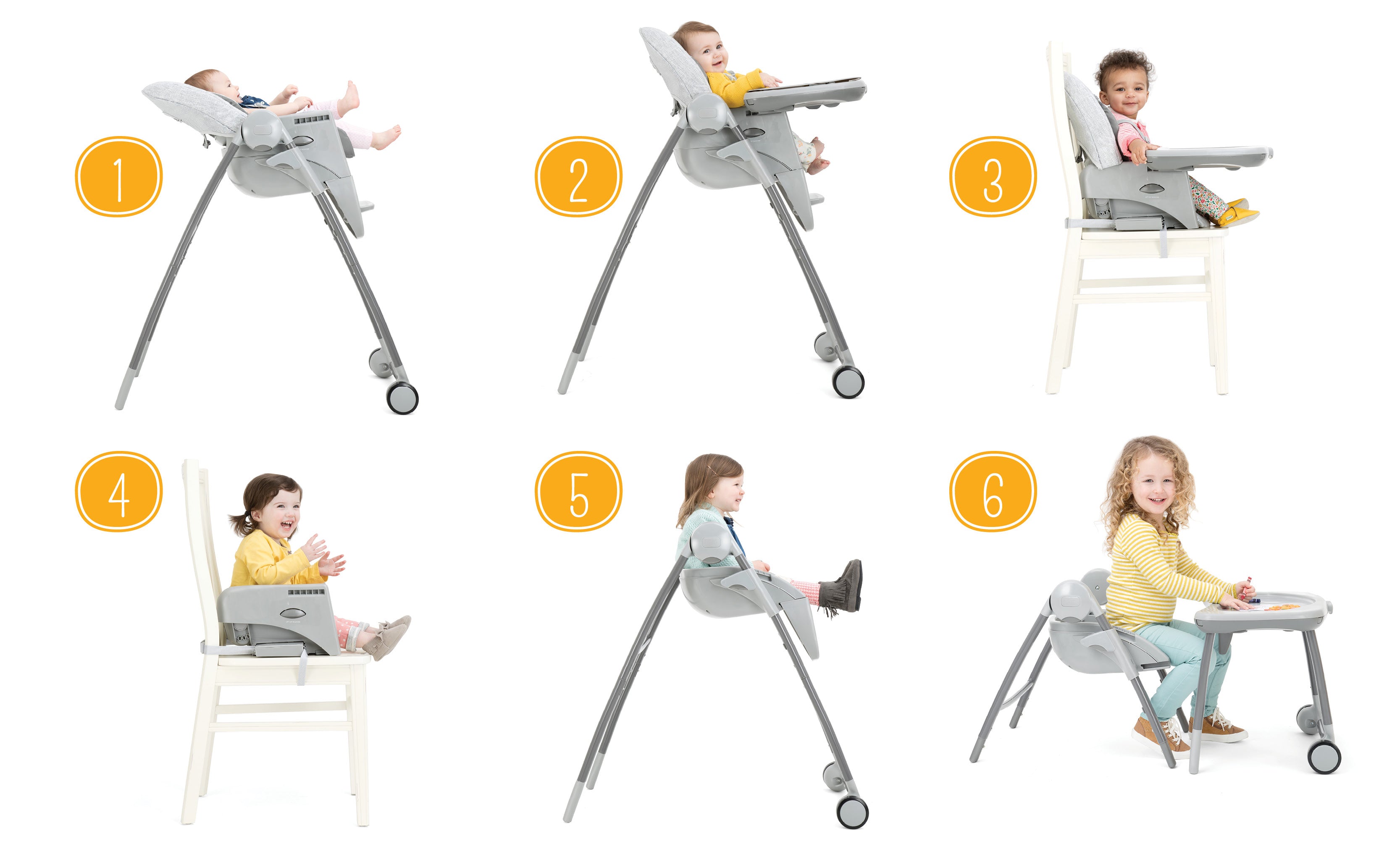 (Pre-order) Joie Multiply 6 in 1 High Chair (1-Year Warranty) - ETA End Oct