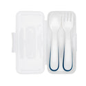 OXO Tot On-the-Go Plastic Fork and Spoon Set with Travel Case