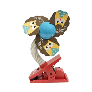 Buy owl Lucky Baby Mini Safety Clip On Fan With Ultrasonic Mosquito Repellent (Promo)