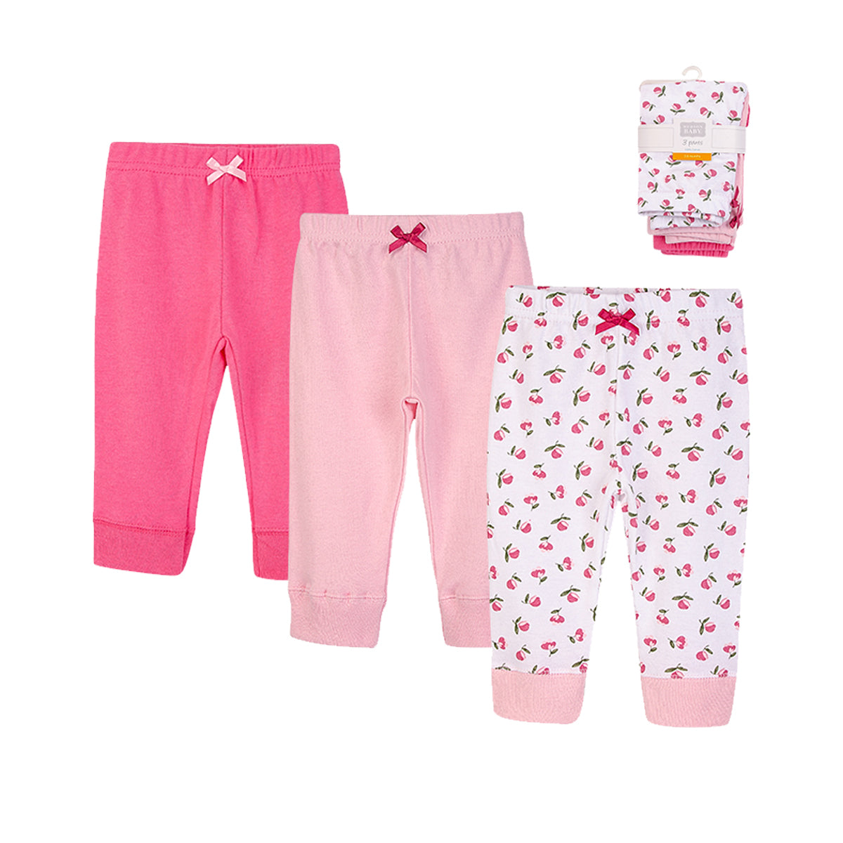 Hudson Baby 3pcs Baby Pant Set