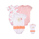 Hudson Baby 3pcs Bodysuit With Short Sleeve With TUTU (0-3M/3-6M/6-9M/9-12M)