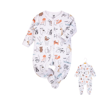 Buy alphabet-animals Hudson Baby 1pc Sleepsuit (0-3M/ 3-6M/ 6-9M)