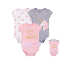 Hudson Baby 3pcs Bodysuit Short Sleeve Set (0-3m/3-6m/6-9m/9-12m)-16