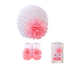 Hudson Baby 2pcs Knit Hat And Sock Set (0-9m)-3