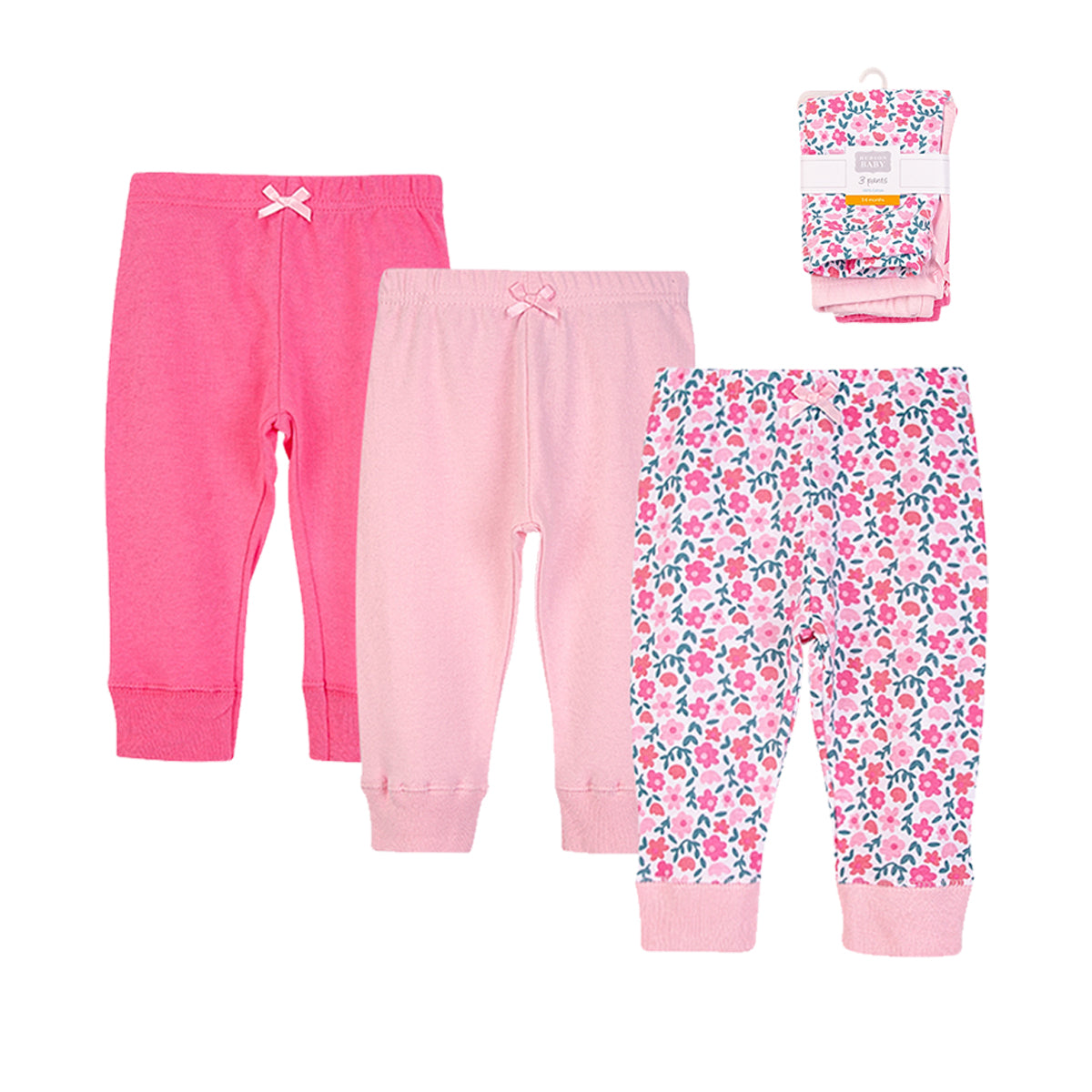 Hudson Baby 3pcs Baby Pant Set