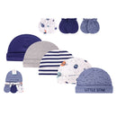 Hudson Baby 5pcs Cap & 3pcs Scratch Mitten Set (0-6m)-8