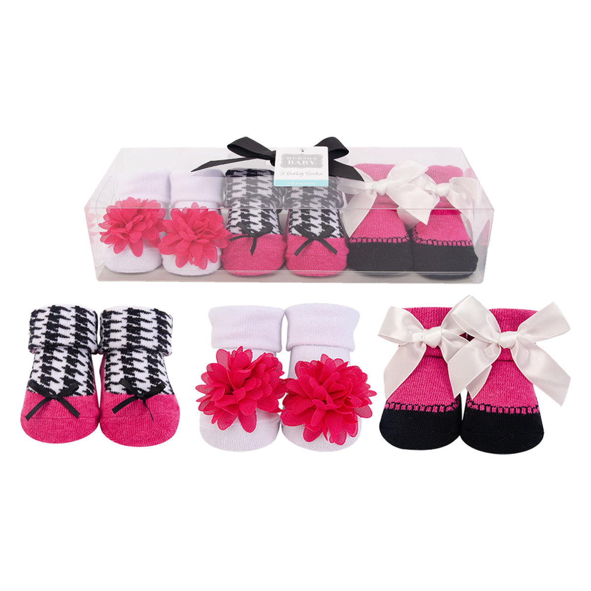Hudson Baby 3 Pair Socks Gift Set