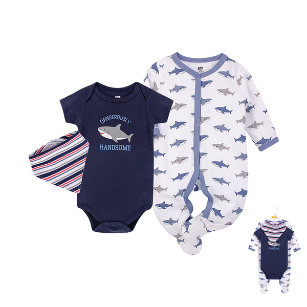 Hudson Baby 3pcs Layette Set