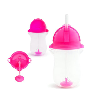 Buy pink Munchkin Any Angle Click Lock Weighted Straw Cup 10oz (295ml)