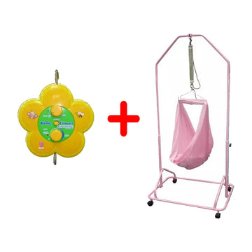 BabyOne Spring cot + Electric Cradle Bundle (Electric Cradle: 1 year local warranty) - 0