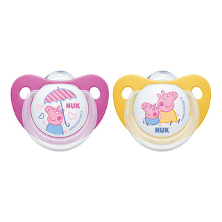 Buy pink-yellow NUK Peppa Pig Silicone Soother