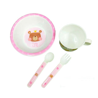 Buy bear-pink Tollyjoy 4 PCS Feeding Set (Koala/ Bear)