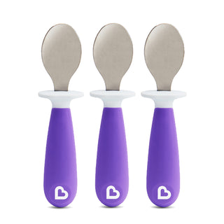 Buy purple Munchkin 3PK Raise Toddler Spoons