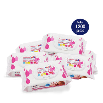 Tollyjoy Unscented Baby Wipes - 100pcs per pack (2in1 pack) - 0
