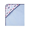 Hudson Baby 1pc Hooded Towel & Washcloths (Woven Terry)-26