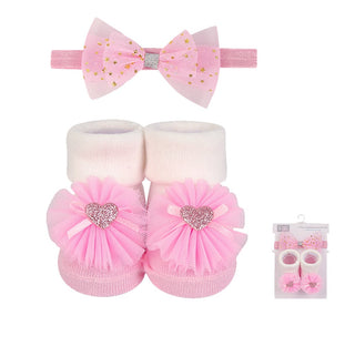 Hudson Baby 2pcs Headband & Socks Set