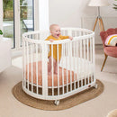 Australia Boori Oasis Oval Convertible Cot + FREE Pocket Spring Mattress-1