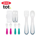 OXO Tot On-the-Go Plastic Fork and Spoon Set with Travel Case-4