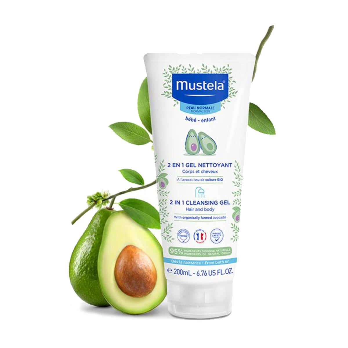 Mustela 2in1 Gentle Cleansing Gel For Hair & Body - 0