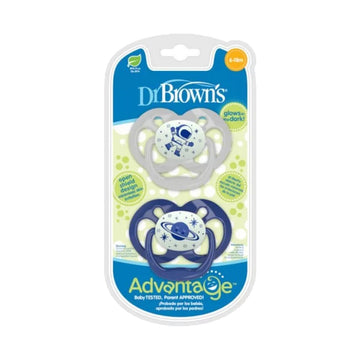 Dr Brown's Advantage Glow In The Dark Pacifier - 0