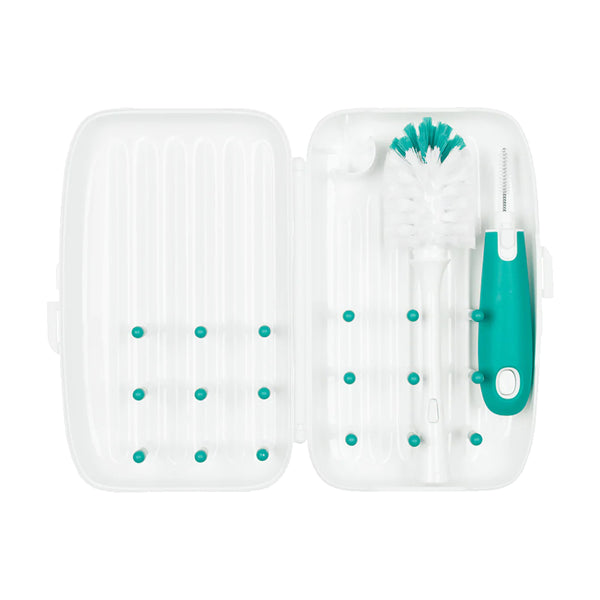 OXO Tot On The Go Drying Rack & Bottle Brush