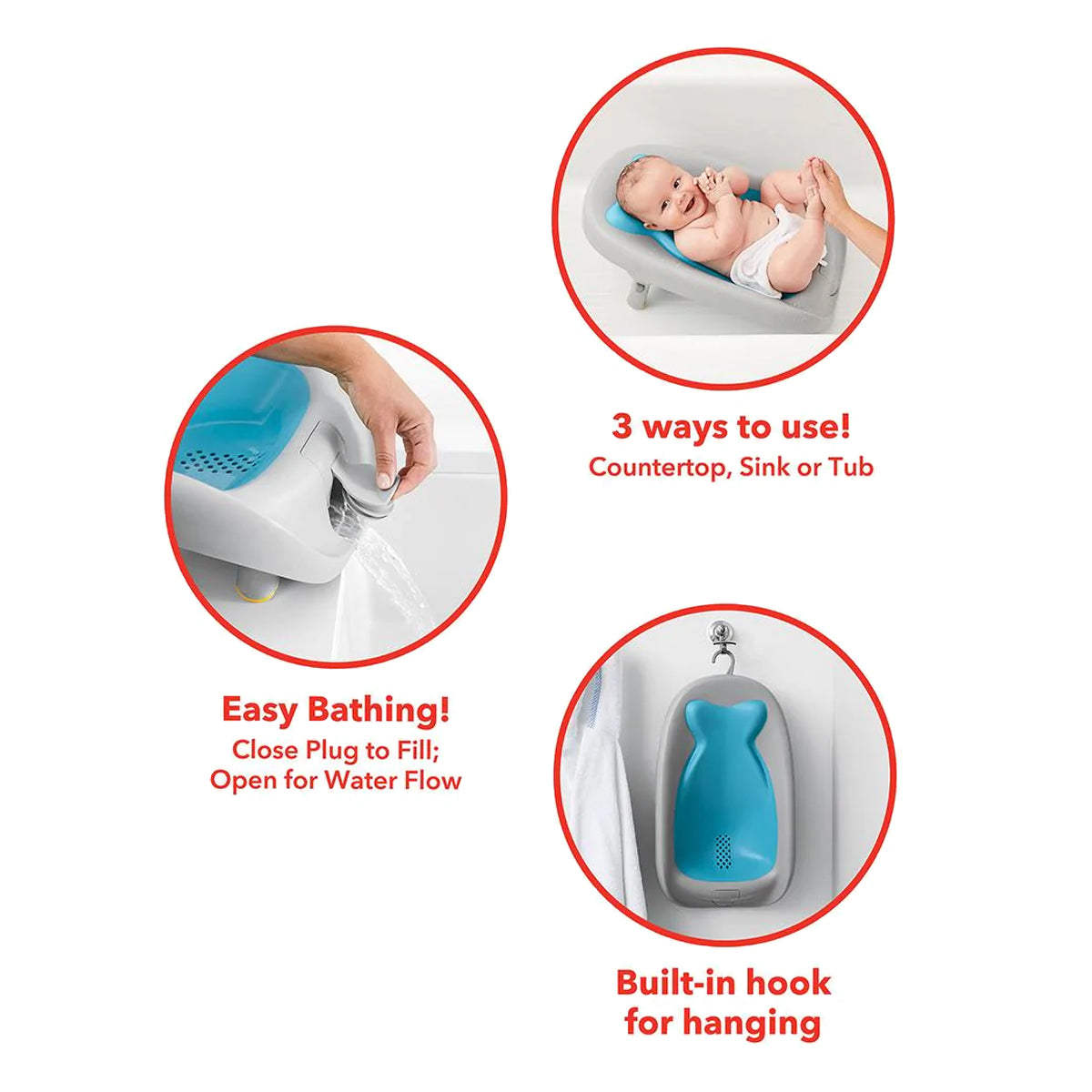 Skip Hop Moby Recline & Rinse Bather - 0