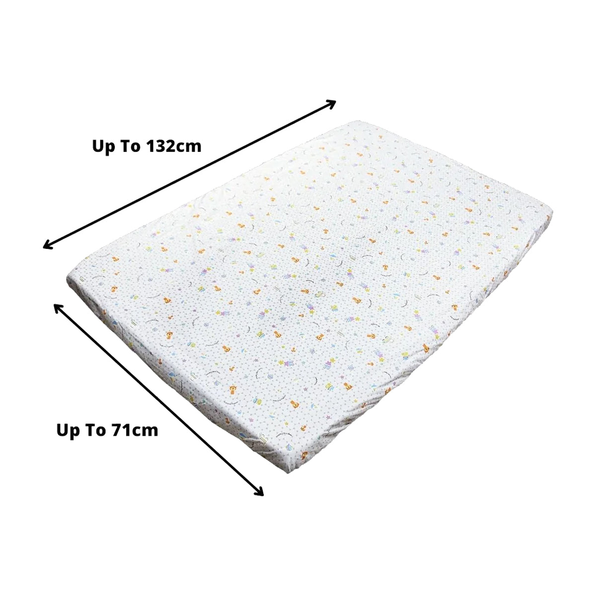 Cheeky Bon Bon Fitted Sheet For Baby Mattress (132x72x10cm) - 0