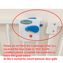 Lucky Baby SG03 Smart System Swing Back Steel Gate - White-7