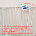 Lucky Baby SG03 Smart System Swing Back Steel Gate - White (Promo)