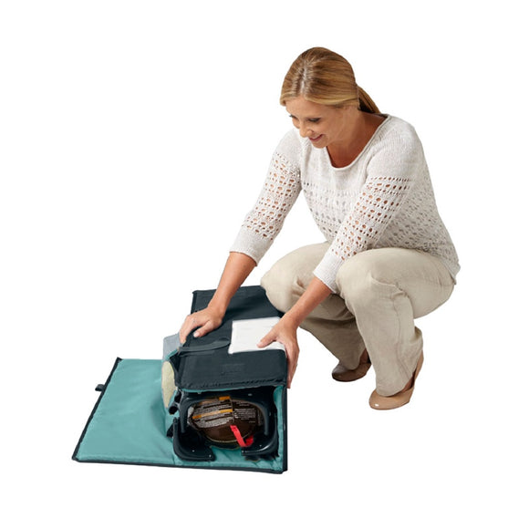 Graco Pack 'n' Play On The Go Playard With Bassinet - Stratus (Free 2 Foam Mattress + Quilted Sheet)