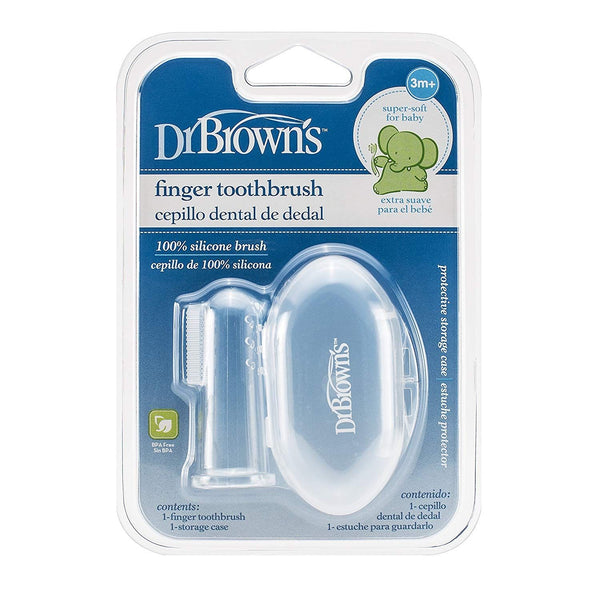 Dr Browns Silicone Finger Toothbrush With Case