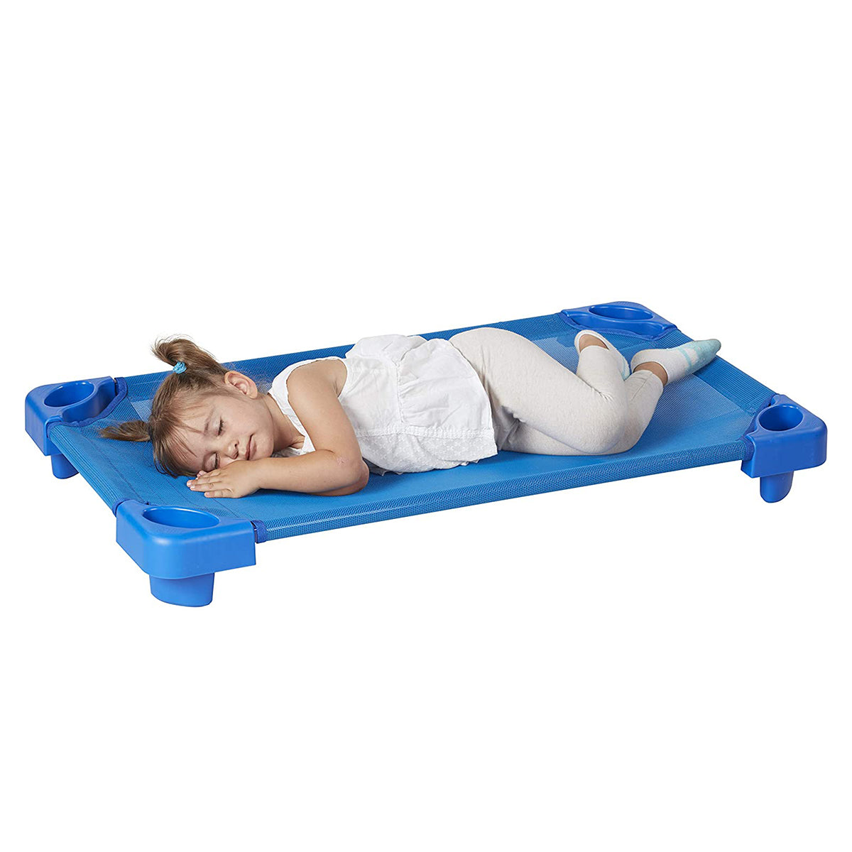 ECR 4Kids Stackable Standard Rest Cot (23x40 / 58cm x 101cm x 5cm) (23 x 52 / 132cm x 58cm x 5cm)