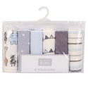 Hudson Baby 6pcs Quilted Washcloths (9x9inch)