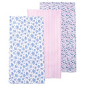 Hudson Baby 3pcs Flannel Receiving Blanket