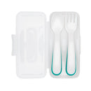 OXO Tot On-the-Go Plastic Fork and Spoon Set with Travel Case-3