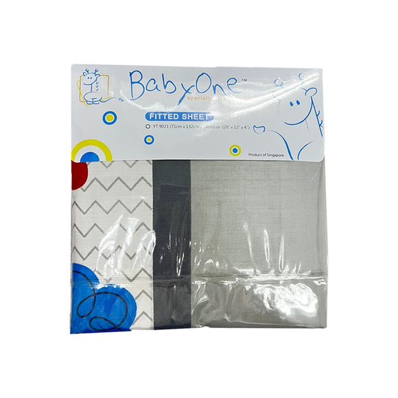 BabyOne 100% Cotton Playpen/Baby Cot Fitted Sheet Cover