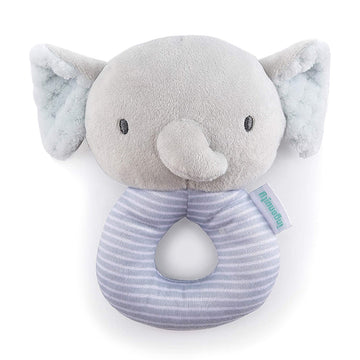 Ingenuity Premium Soft Plush Ring Rattle (Van The Elephant)