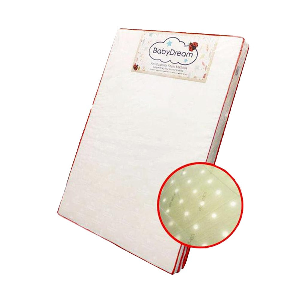 Babydreams Foam Anti-Dustmite w/holes Mattress 23"x 43"x3"