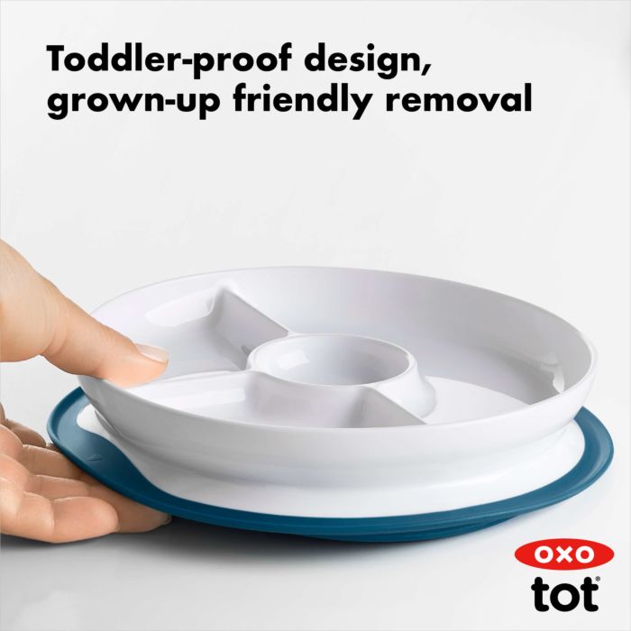 OXO Tot Stick & Stay Divided Plate