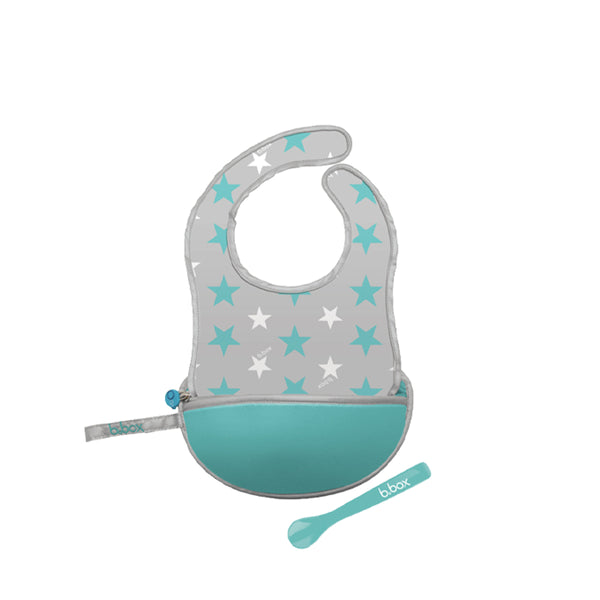 b.box Travel Bib + Silicone Spoon